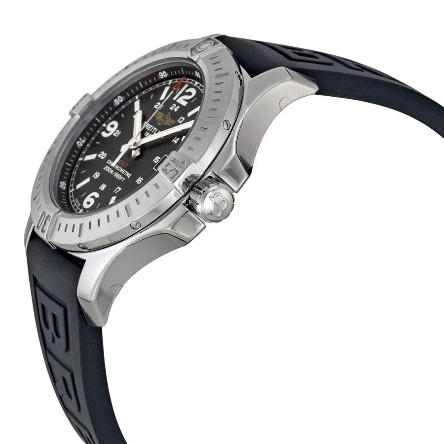 Breitling Colt Black Dial Rubber Strap Men's Watch A7438811-BD45BKPD3 A7438811-BD45-153S-A20D.2
