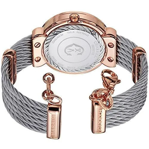 Charriol Sttropez Mother Of Pearl Rose Gold Plated Swiss Made Watch St30Pc560020