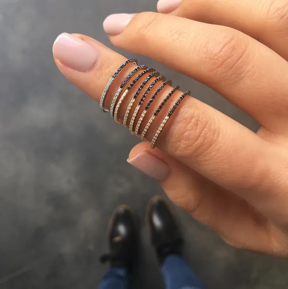 EF Collection 2Tone Diamond Eternity Band