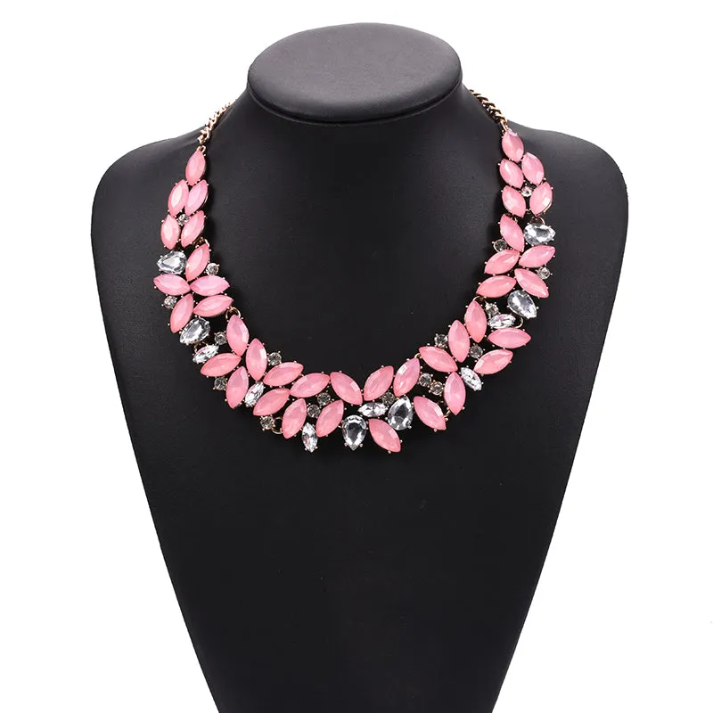 Gem Drop Statement Necklace