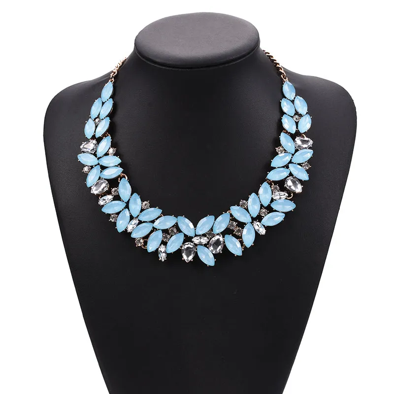 Gem Drop Statement Necklace