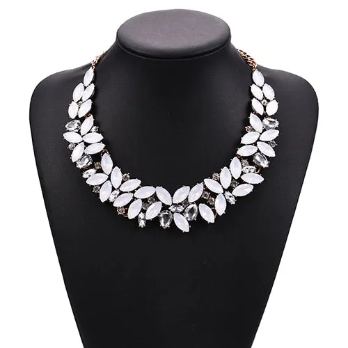 Gem Drop Statement Necklace