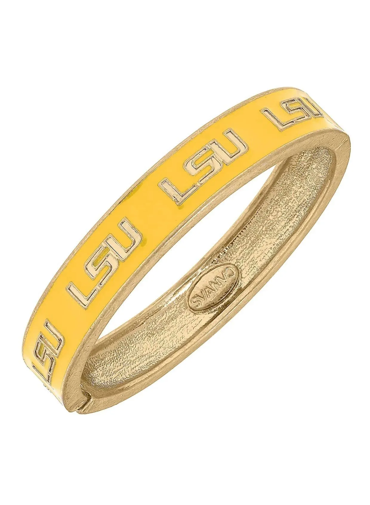 LSU Enamel Hinge Bracelet