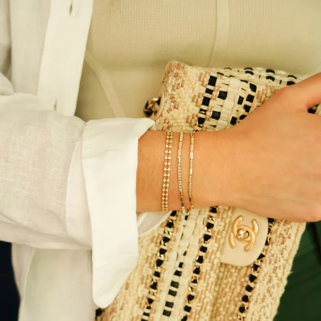 Melody Bar Bracelet in Yellow Gold