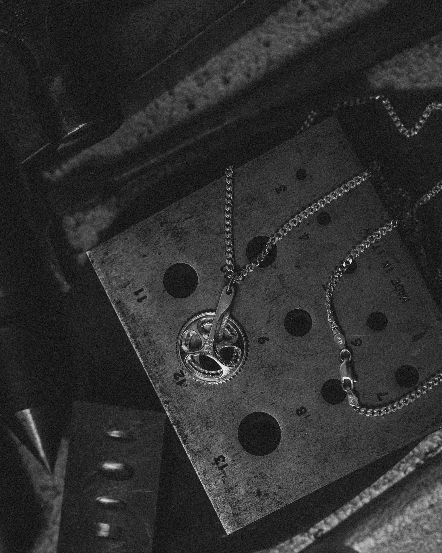 Pedal Mafia Pendant - Sterling Silver with 70cm Curb Chain