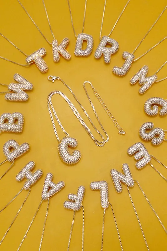 Personalized Bubble Necklace K Gold