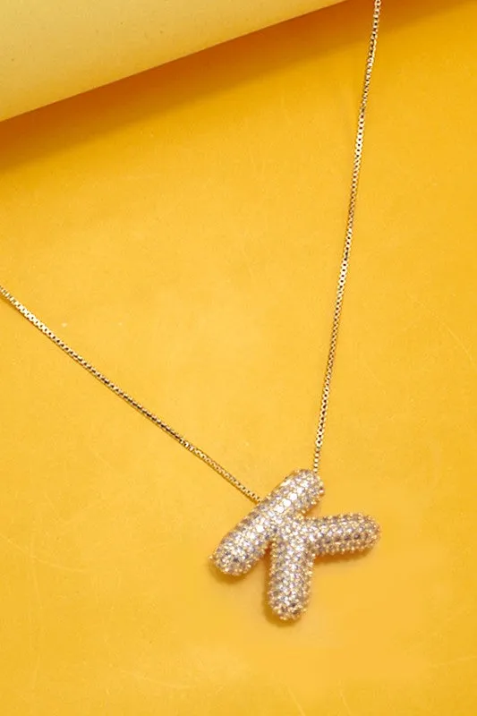 Personalized Bubble Necklace K Gold