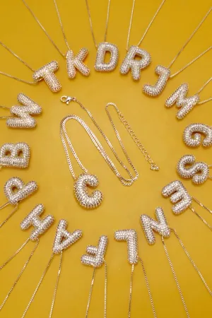 Personalized Bubble Necklace K Gold