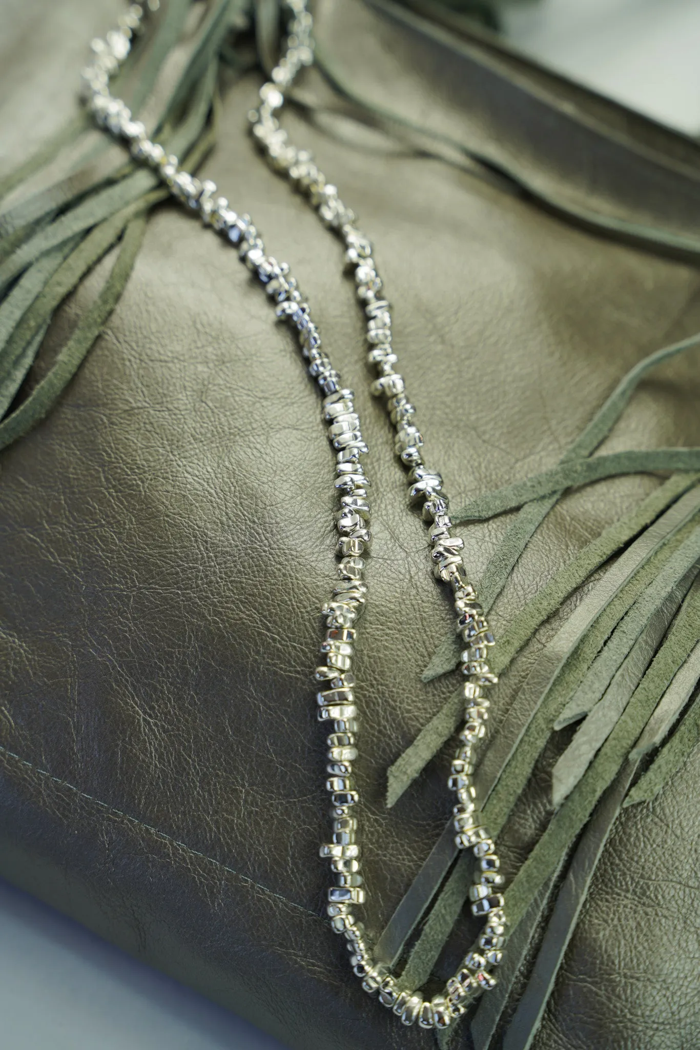Silver Pebble Necklace
