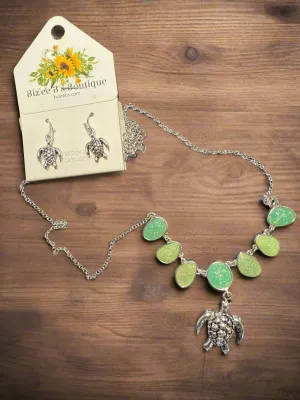Silver Sealife Necklace Sets